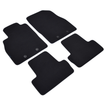 Opel Ampera 2011-2014r. Czarne samochodowe dywaniki welurowe - Gold